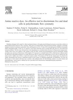Amine reactive dyes: An effective tool to discriminate