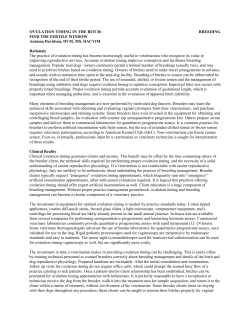 Ovulation Timing in the Bitch: Find the Fertile Window PDF
