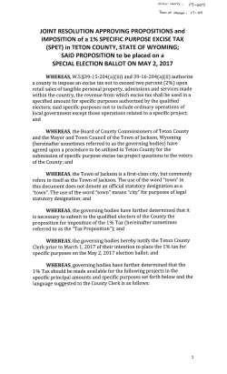 JOINT RESOLUTION APPROVING PROPOSITIONS