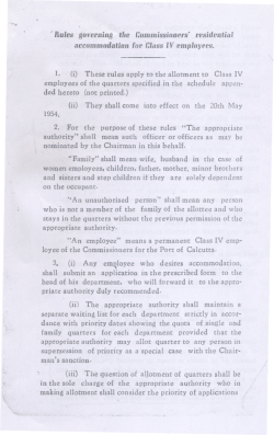 Rules 8overnin8 Hie Commissionf.`rs` residential