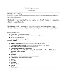 Domain: Geometry - Wright on the Park