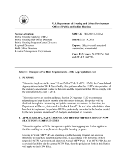 NOTICE PIH 2014-12 - HUD.gov - U.S. Department of Housing and