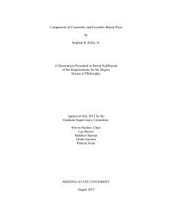 Comparison of Concentric and Eccentric Bench Press