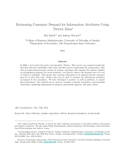 Estimating Consumer Demand for Information