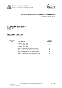 Document Booklet - SCSA - School Curriculum and Standards
