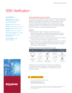 SSN Verification - The Work Number