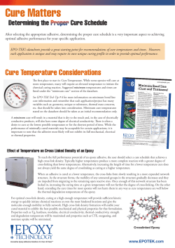 Cure Temperature Considerations
