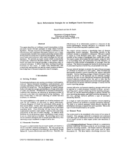 Query reformulation strategies for an intelligent search