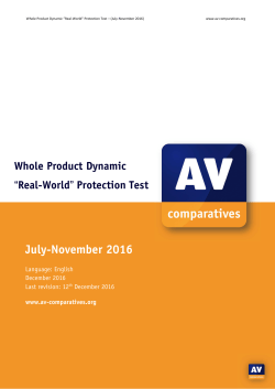 Real-World Protection Test - AV