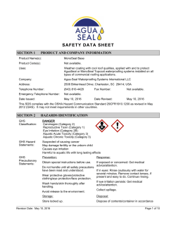 safety data sheet