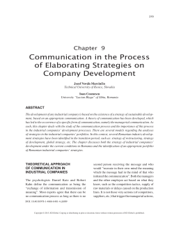 Communication in the Process of Elaborating