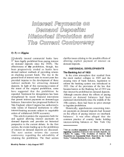 The Banking Act of 1933 - Federal Reserve Bank of Kansas City