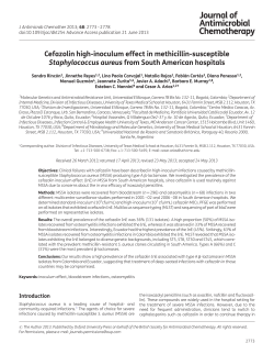 Cefazolin high-inoculum effect in methicillin