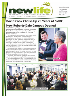 22nd Jul 2010 Edition - New Life, Australia`a Christian Newspaper