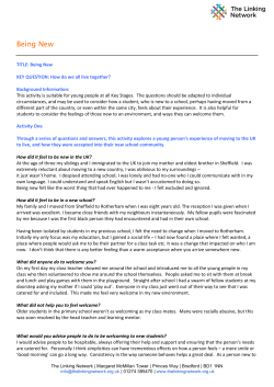 Being New - The Linking Network
