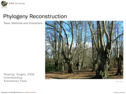 Phylogeny Reconstruction - Indiana University Bloomington