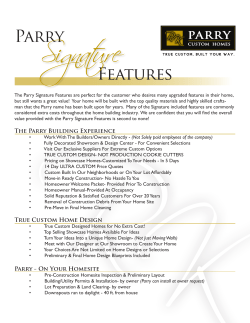 Signature - Parry Custom Homes