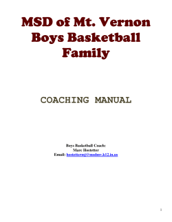 MV Boys Basketball Coaching Manual