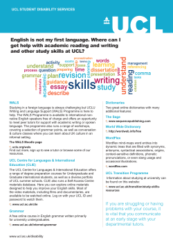 Study Skills Resources for Students with English as a Second