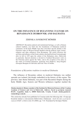 ON THE INFLUENCE OF BYZANTINE CULTURE ON