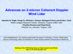 Advances on 2-micron Coherent Doppler Wind Lidar
