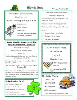 Blackie Buzz - Blackie Community Association