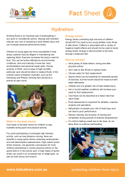 Hydration - Kidsafe WA