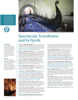 Spectacular Scandinavia and its Fjords