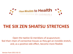 THE SIX ZEN SHIATSU STRETCHES