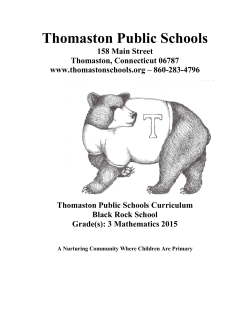 Grade 3 - Thomaston Public Schools