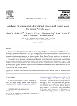 Analyses of a large-scale depositional clinoformal