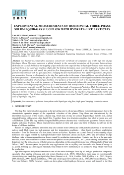 experimental measurements of horizontal three-phase solid