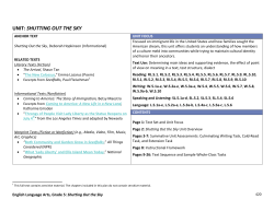 unit: shutting out the sky