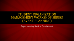 Event Planning