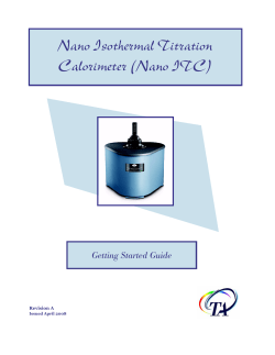Nano Isothermal Titration Calorimeter (Nano ITC)