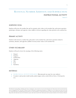 RATIONAL NUMBER ADDITION AND SUBTRACTION