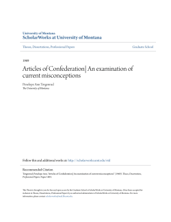 Articles of Confederation| An examination of