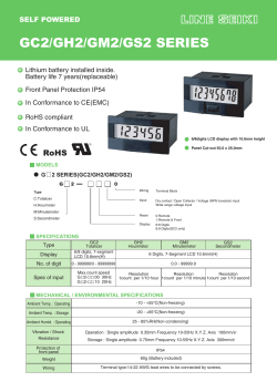 GC2/GH2/GM2/GS2 SERIES