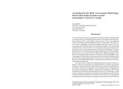 Rural-urban fringe dynamics around metropolitan Vancouver, Canada