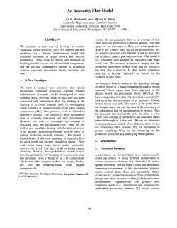 An Insecurity Flow Model - New Security Paradigms Workshop