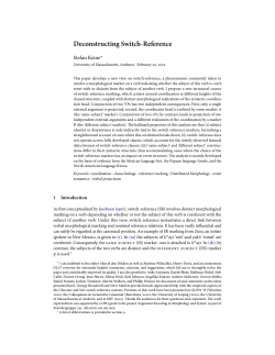 Deconstructing Switch-Reference