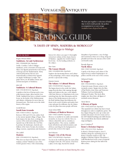 READING GuIDE - Voyages to Antiquity