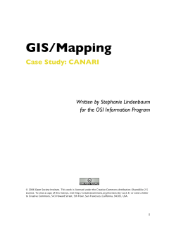GIS/Mapping - Open Society Foundations