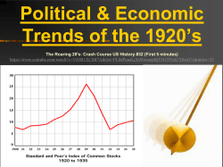 Politics of the 1920`s