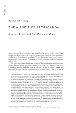the a and p of propaganda - Zeithistorische Forschungen