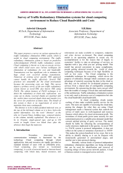 Survey of Traffic Redundancy Elimination systems for cloud