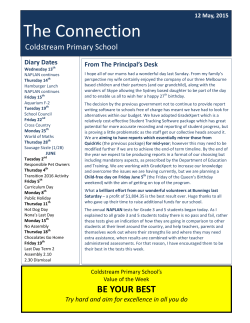 May 12 - Coldstream Primary School