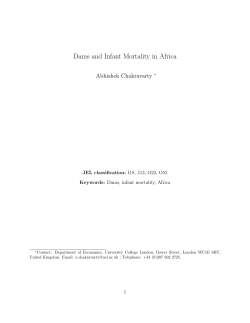 Dams and Infant Mortality in Africa