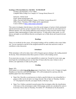 Good - Rutgers Sociology
