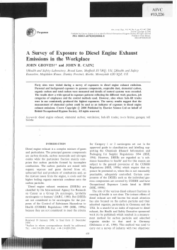 A Survey of Exposure to Diesel Engine Exhaust Emissions in
